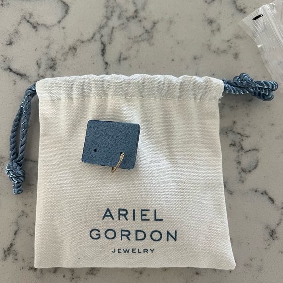 Ariel Gordon Pave Huggie 14K Yellow Gold (Single) - Picture 3 of 10